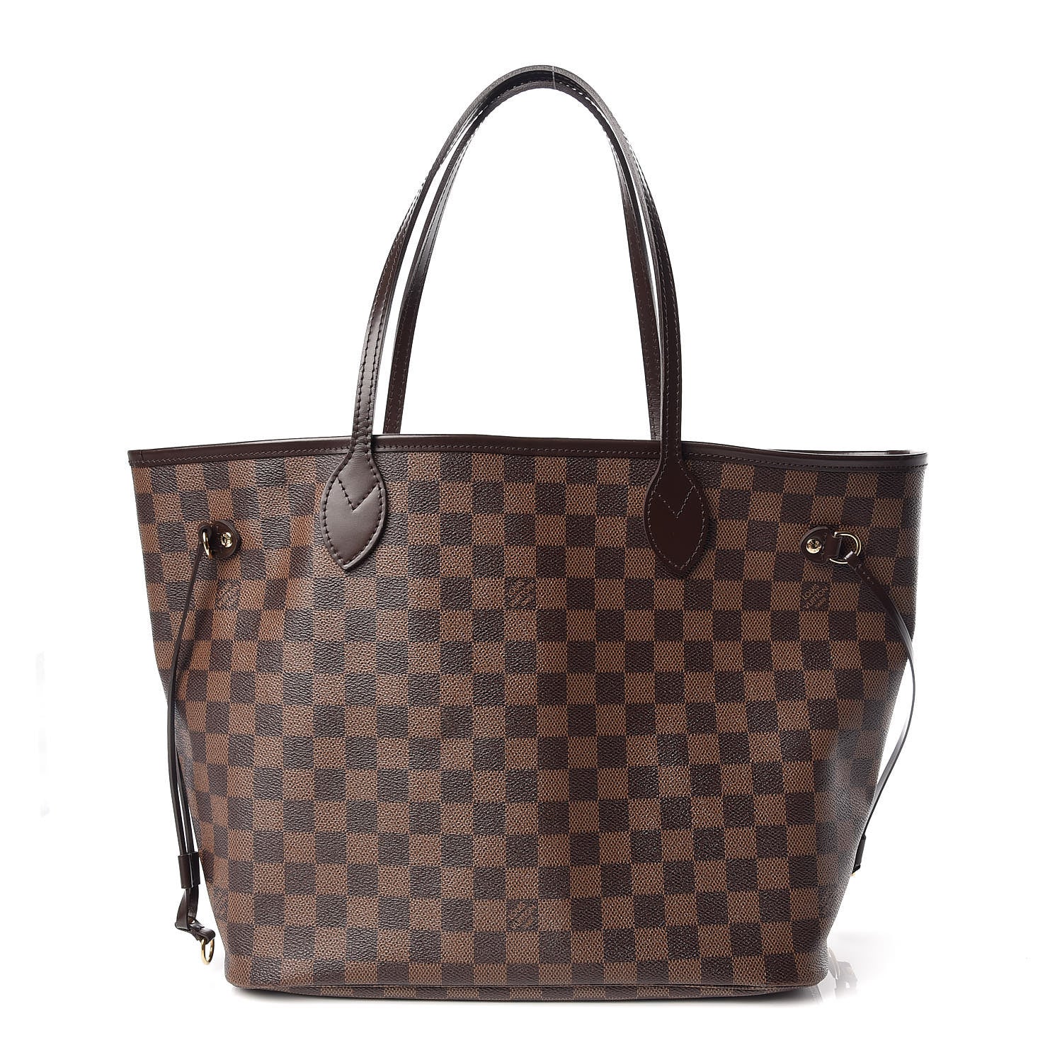 Louis Vuitton Damier Ebene Neo Neverfull MM Rose Ballerine 1 of 16