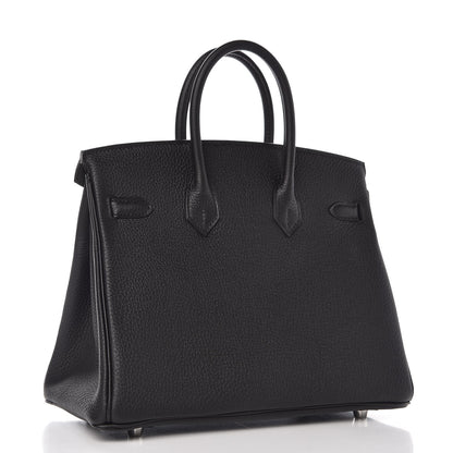Hermes Togo Birkin 25 Black 3 of 8