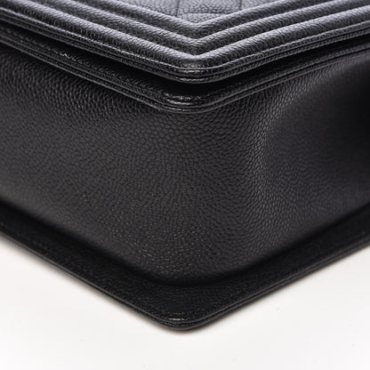 Chanel Caviar Quilted Medium Boy Flap Black 10 of 11
