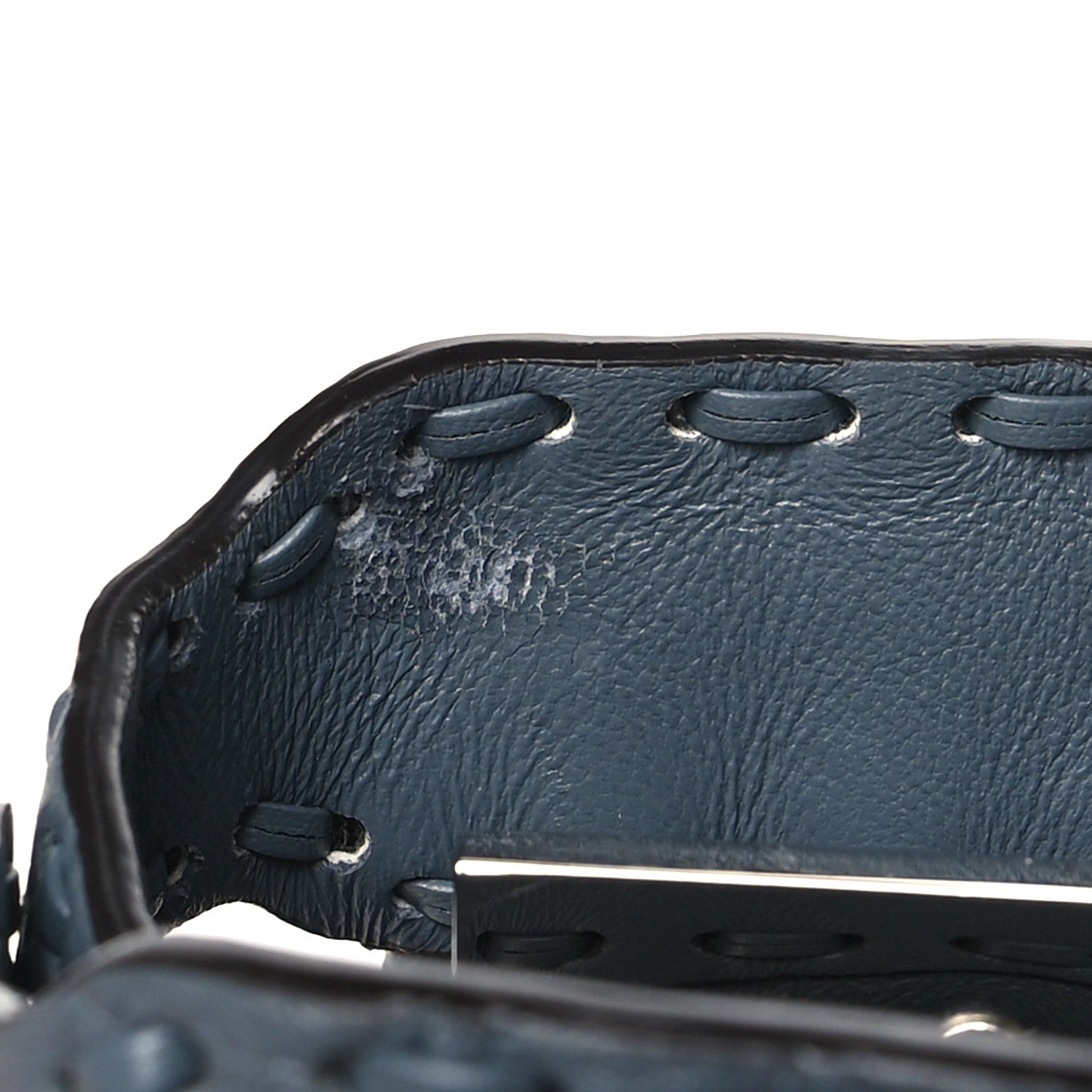 Fendi Cuoio Romano Selleria Chamois Small Peekaboo I SEE U Satchel Asfalto 11 of 11