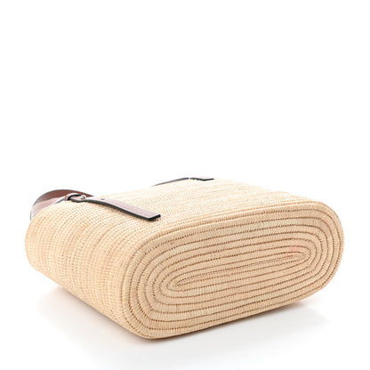 Loewe Raffia Square Basket Tote Bag Natural Tan 4 of 11