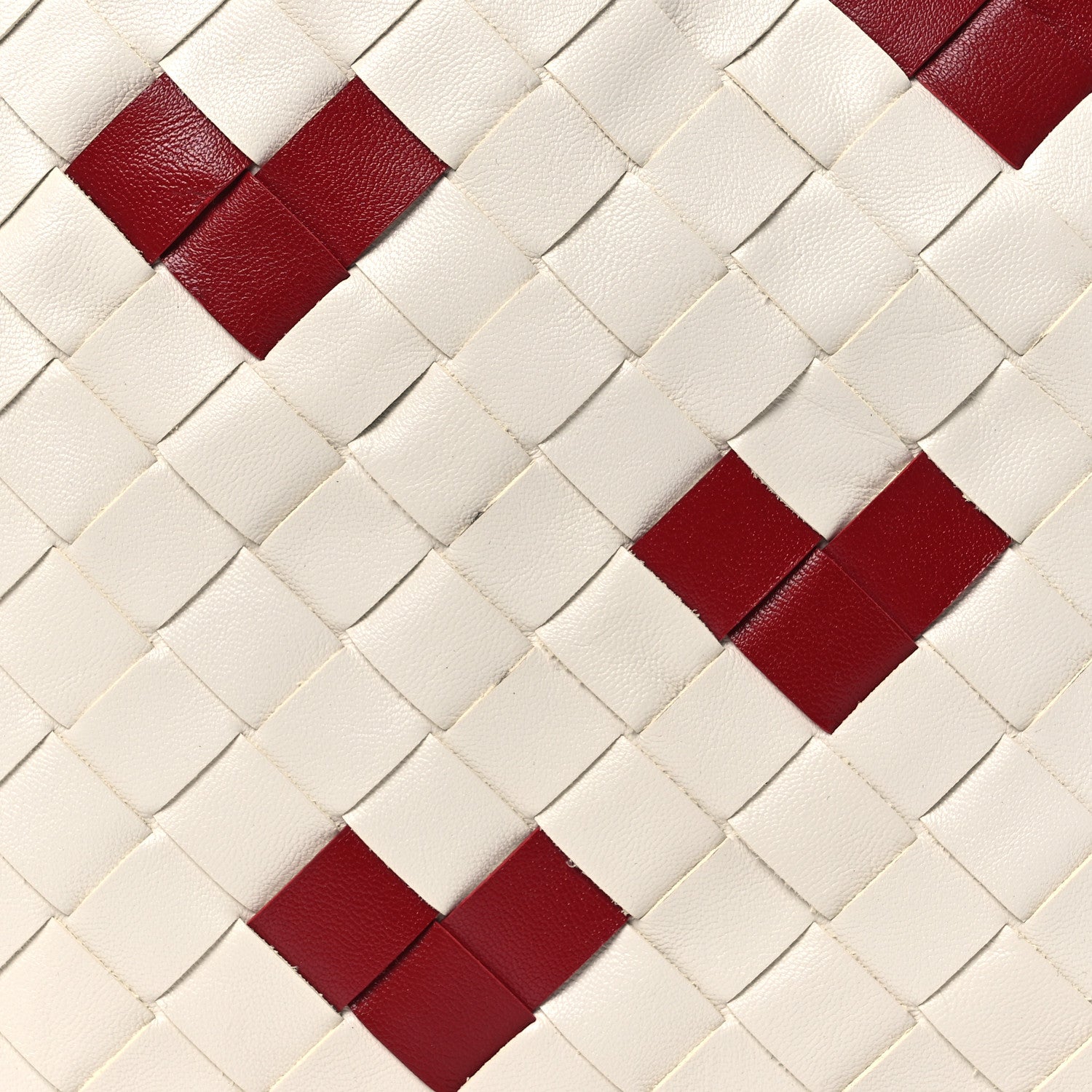 Bottega Veneta Nappa Intrecciato Heart Medium Dustbag White Dark Red 7 of 11