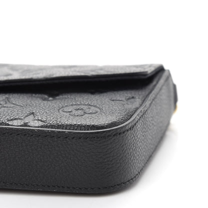 Louis Vuitton Empreinte Pochette Felicie Chain Wallet Black 10 of 13