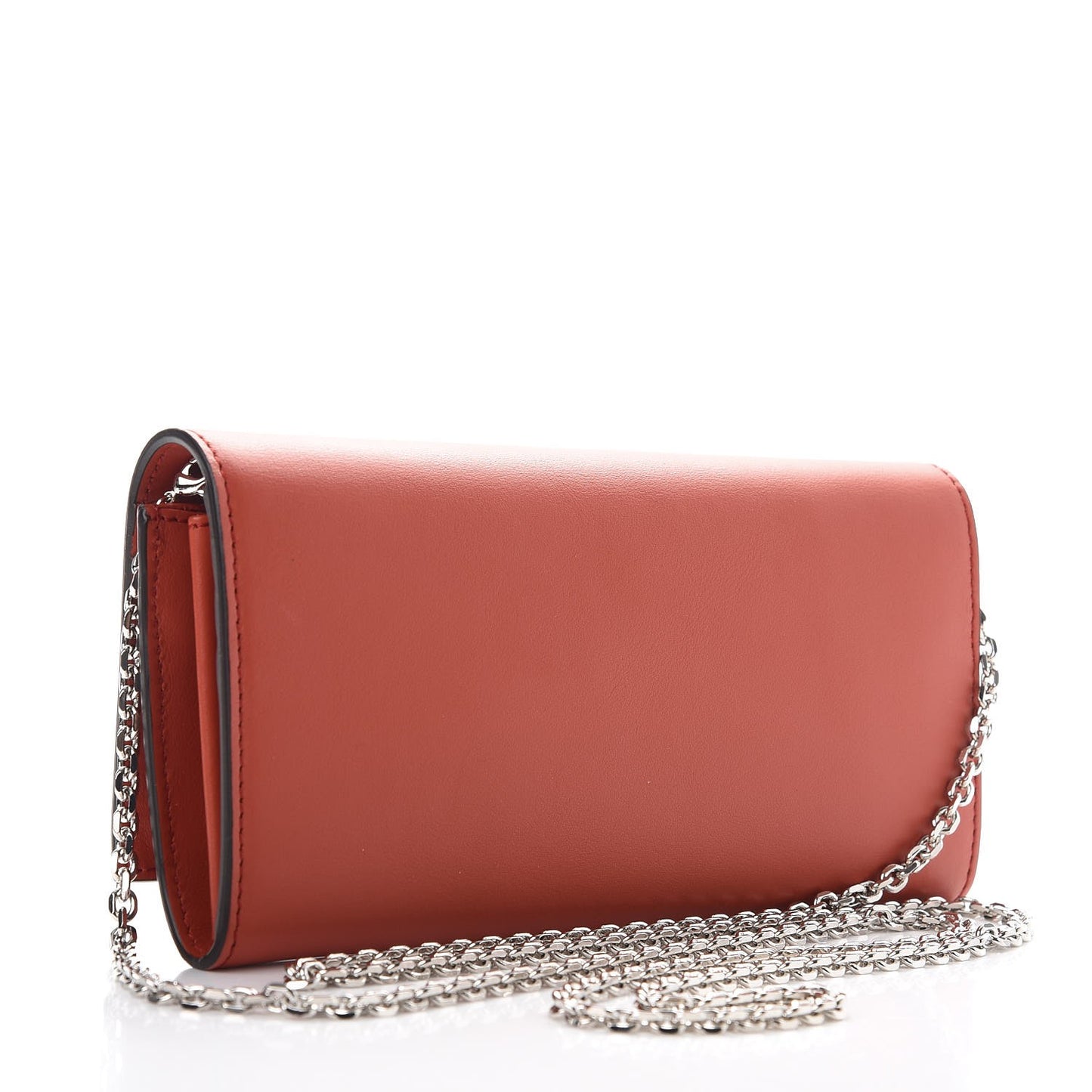 Vitello Century Lucido Hypnoteyes Studded Continental Wallet On Chain Bloody Mary Turchese Pallido Multicolor