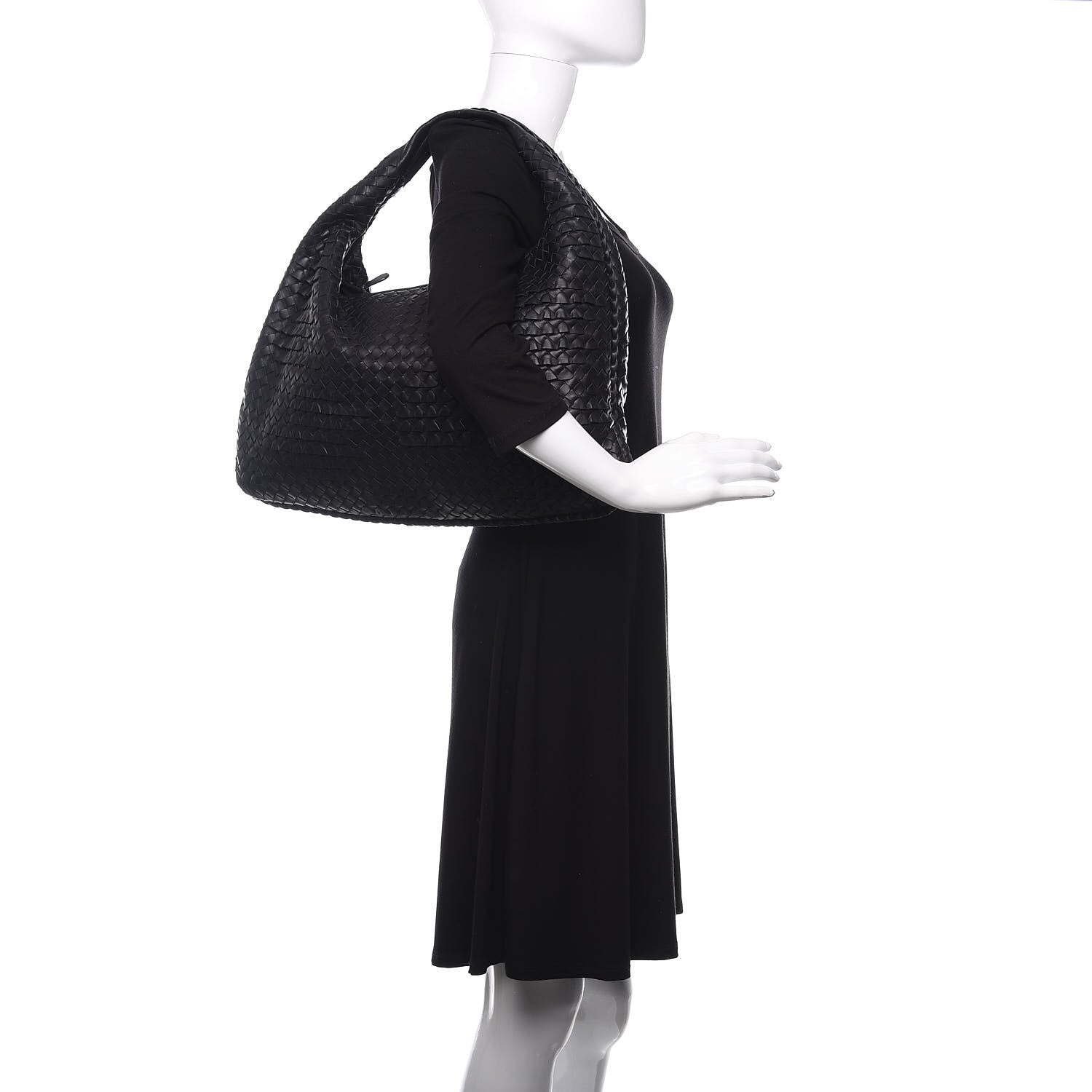 Bottega Veneta Nappa Intrecciato Large Veneta Hobo Black 3 of 9