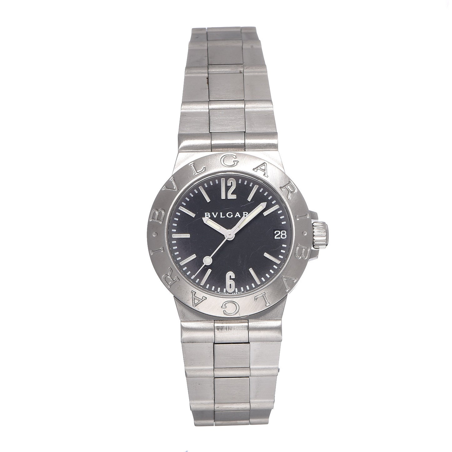 Stainless Steel 29mm Diagono Automatic Watch Black