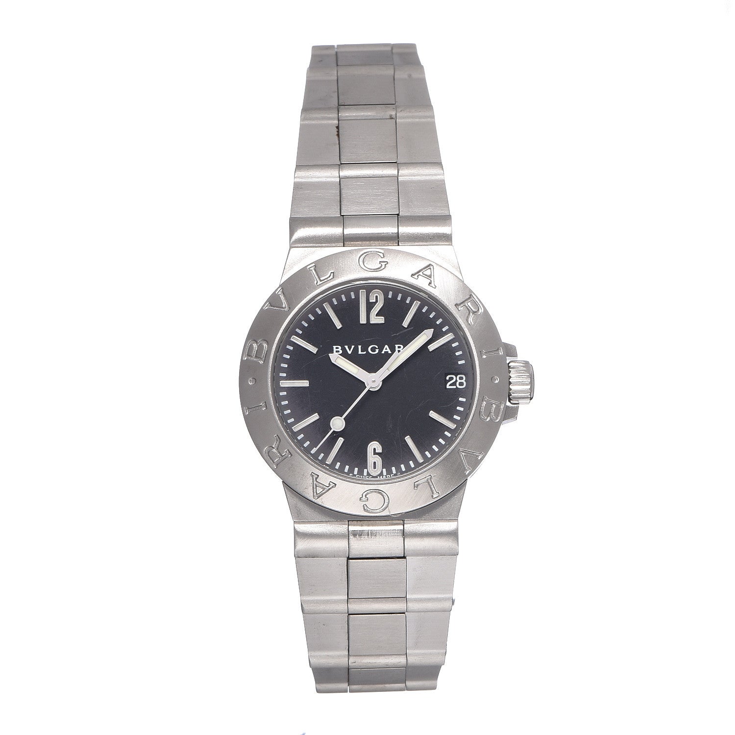 Bulgari Stainless Steel 29mm Diagono Automatic Watch Black 1 of 6