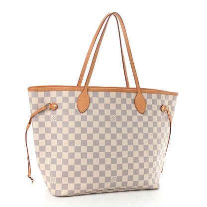 Louis Vuitton Damier Azur Neo Neverfull MM Rose Ballerine 4 of 12
