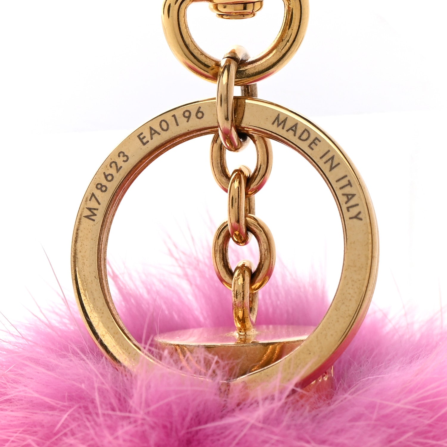 Louis Vuitton Mink Fluo Bubble Bag Charm Key Holder Pink 3 of 3