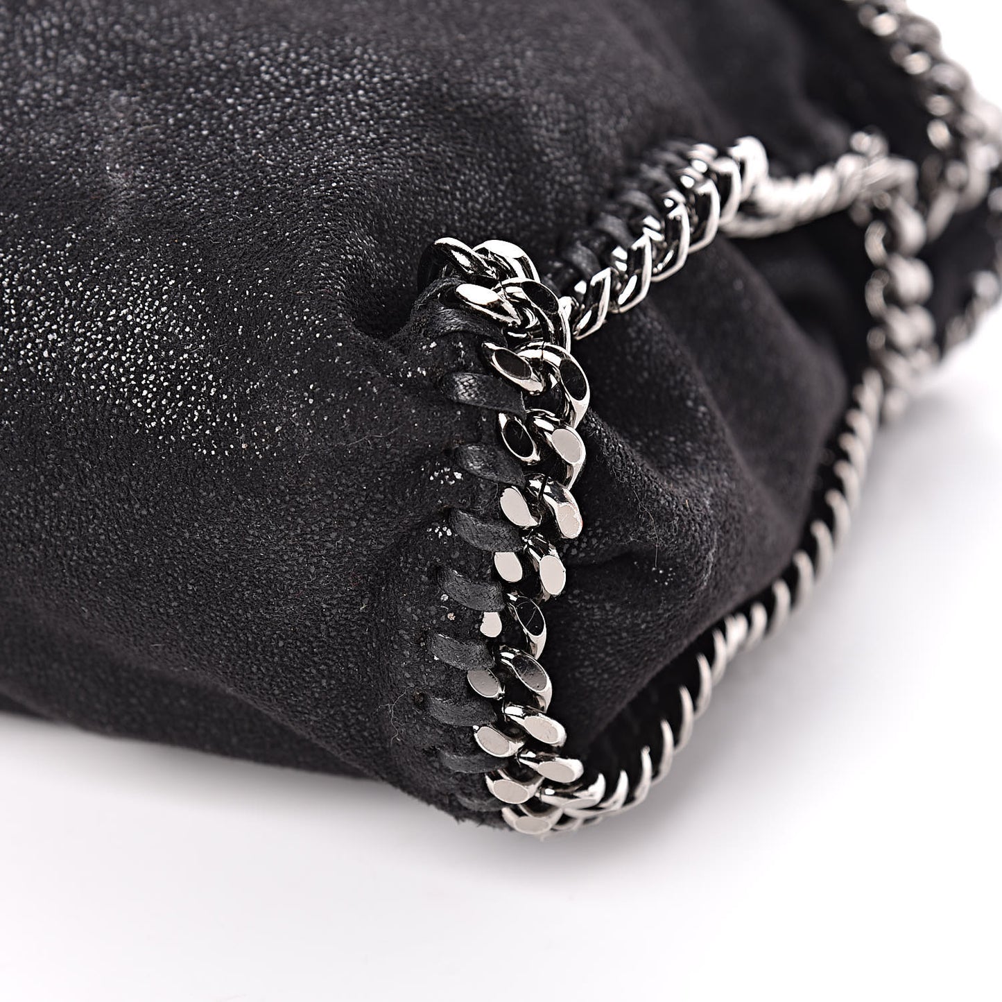 Shaggy Deer Falabella Fold Over Tote Black