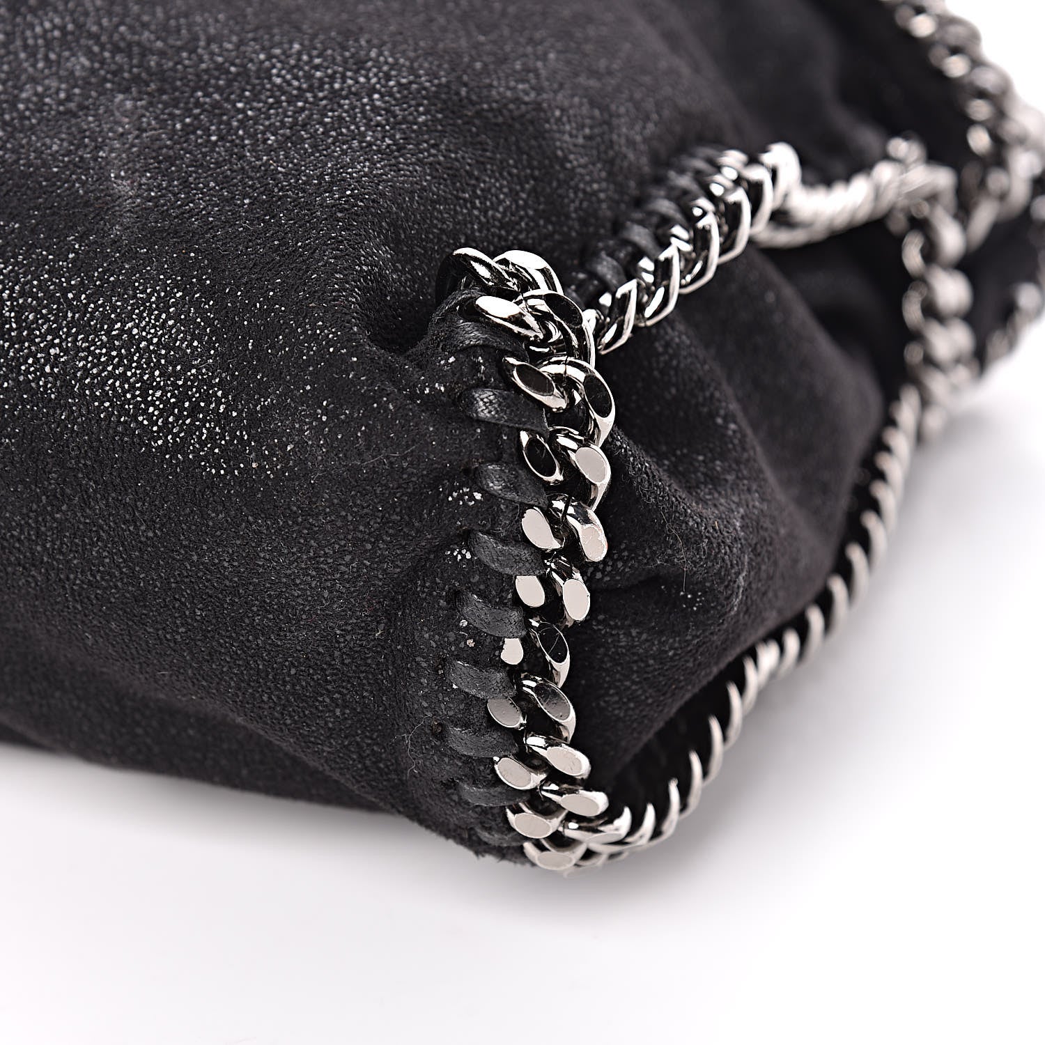 Stella McCartney Shaggy Deer Falabella Fold Over Tote Black 6 of 16
