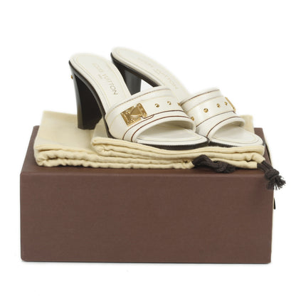 Louis Vuitton Suhali Studded Mules 38 White 11 of 11