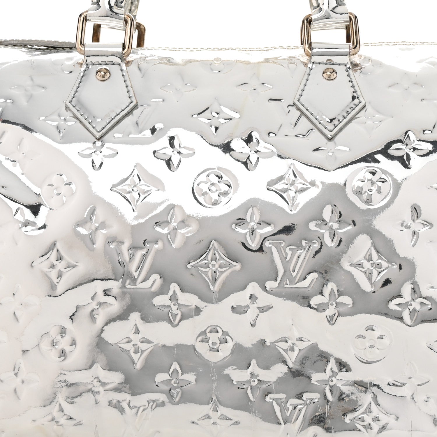 Louis Vuitton Monogram Miroir Speedy 30 Silver 7 of 12