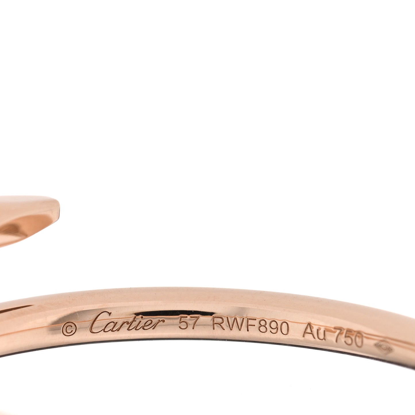 18K Pink Gold Small Juste Un Clou Ring 57 8