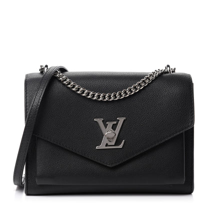 Louis Vuitton Soft Calfskin My Lockme Chain Bag BB Black 1 of 10