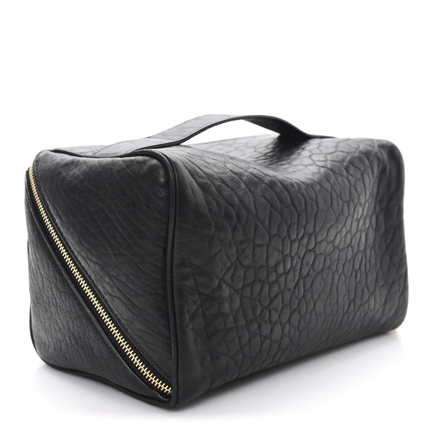 Saint Laurent Grained Lambskin Cosmetic Pouch Black 3 of 7