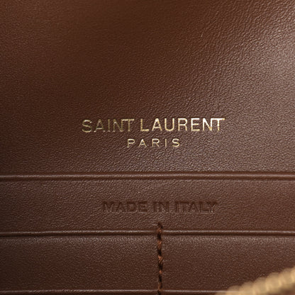 Saint Laurent Smooth Calfskin Classic Monogram Kate Tassel Chain Wallet Brown 6 of 13
