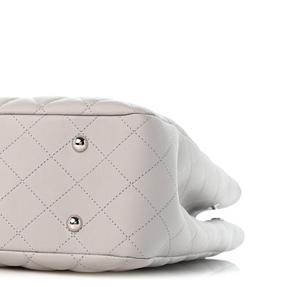 Chanel Calfskin Quilted Large Classic Shopping Tote Grey 10 of 10