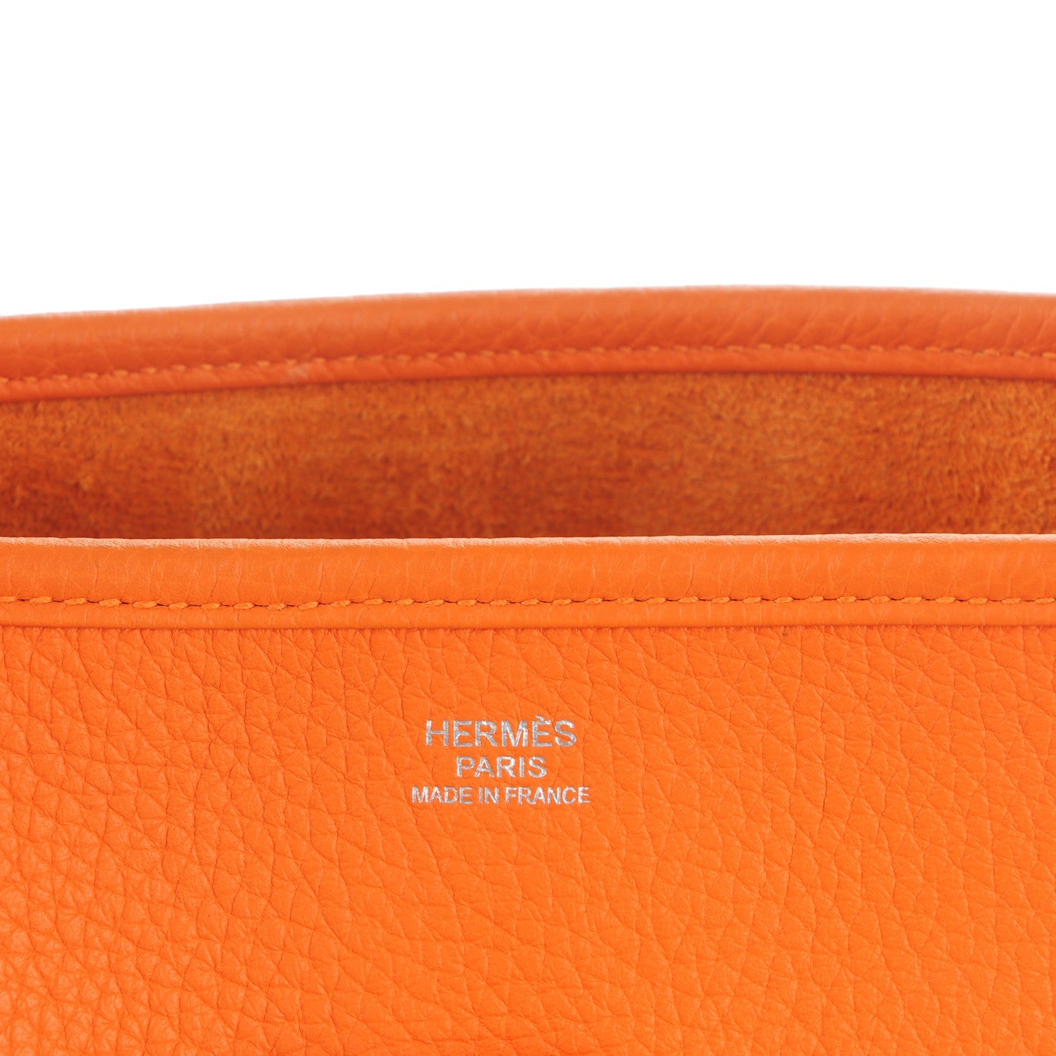 Hermes Taurillon Clemence Evelyne III GM Orange 5 of 7