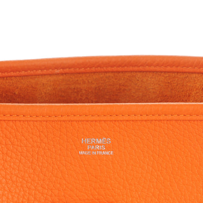 Hermes Taurillon Clemence Evelyne III GM Orange 5 of 7