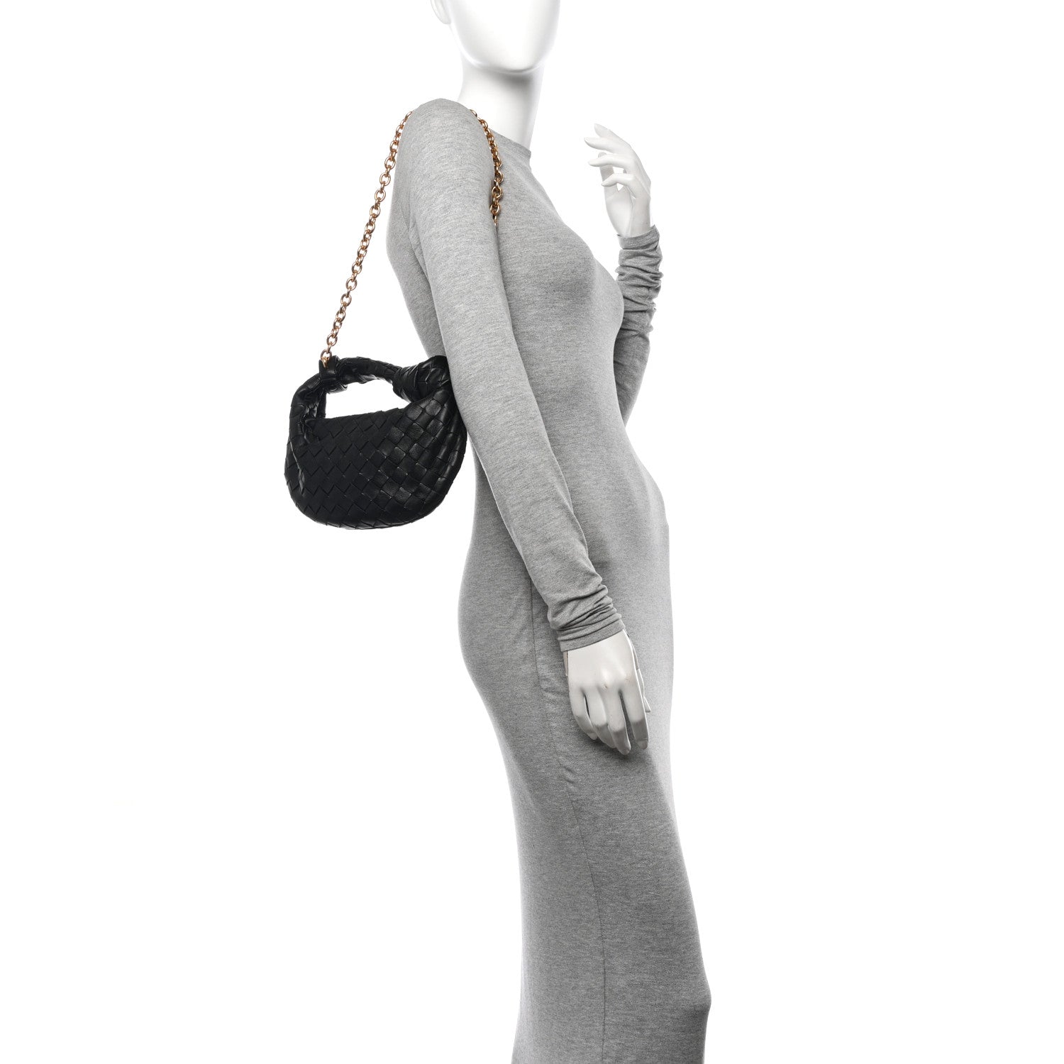 Bottega Veneta Nappa Intrecciato Mini Chain Jodie Black 2 of 10