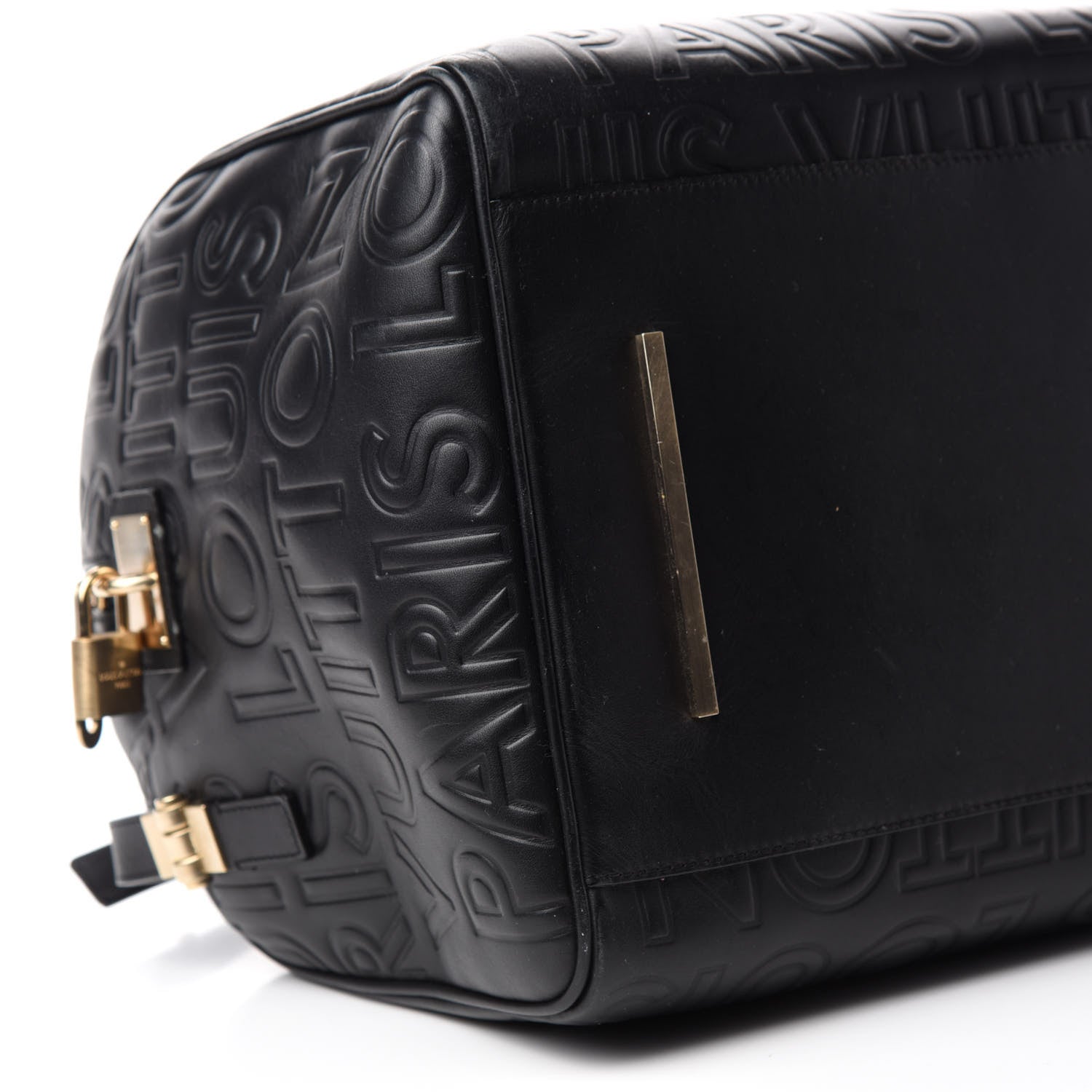 Louis Vuitton Calfskin Embossed Speedy Cube 30 Black 6 of 10