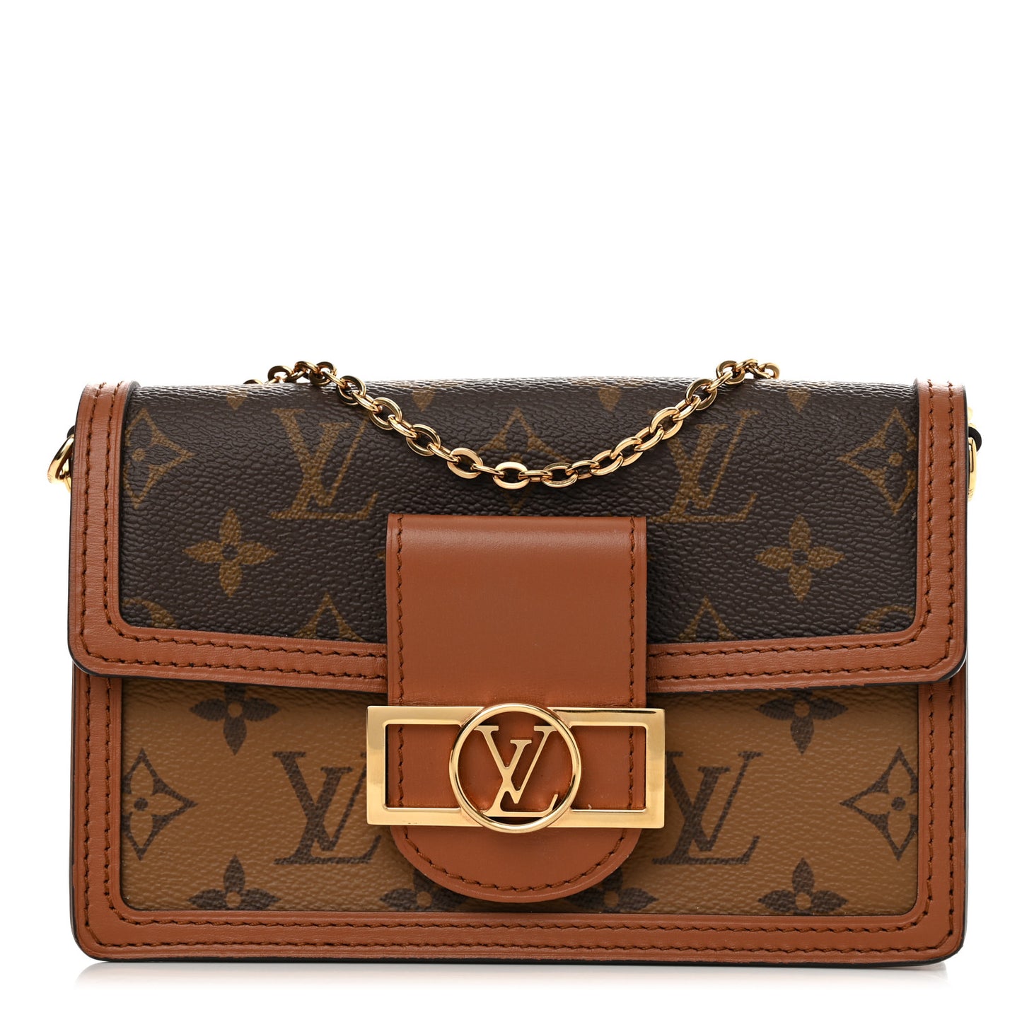 Reverse Monogram Dauphine Chain Wallet
