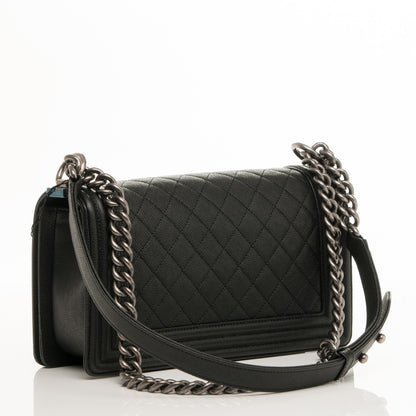 Chanel Caviar Quilted Medium Boy Flap Black 3 of 7