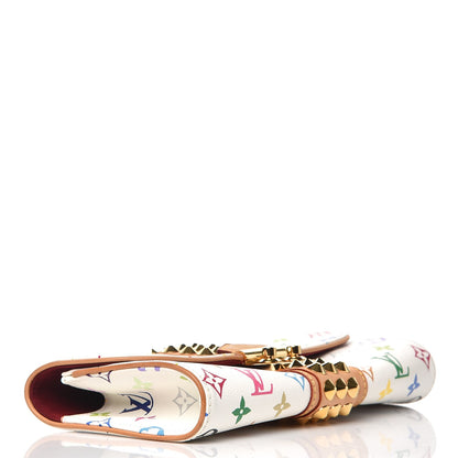Louis Vuitton Monogram Multicolor Courtney Clutch White 4 of 7