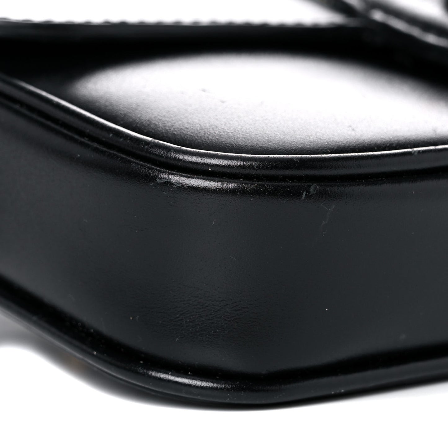 Smooth Calfskin Tassel Belt Bag Black