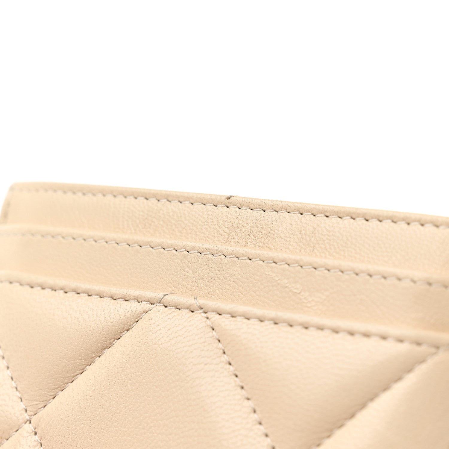 Chanel Lambskin Quilted Chanel 19 Card Holder Light Beige 9 of 9