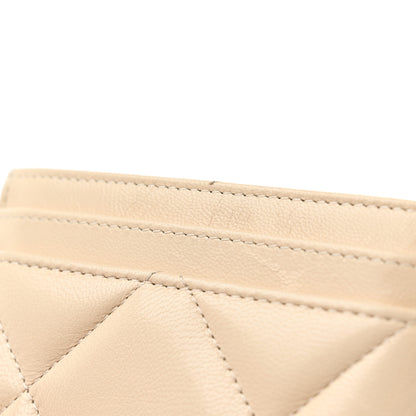 Chanel Lambskin Quilted Chanel 19 Card Holder Light Beige 9 of 9