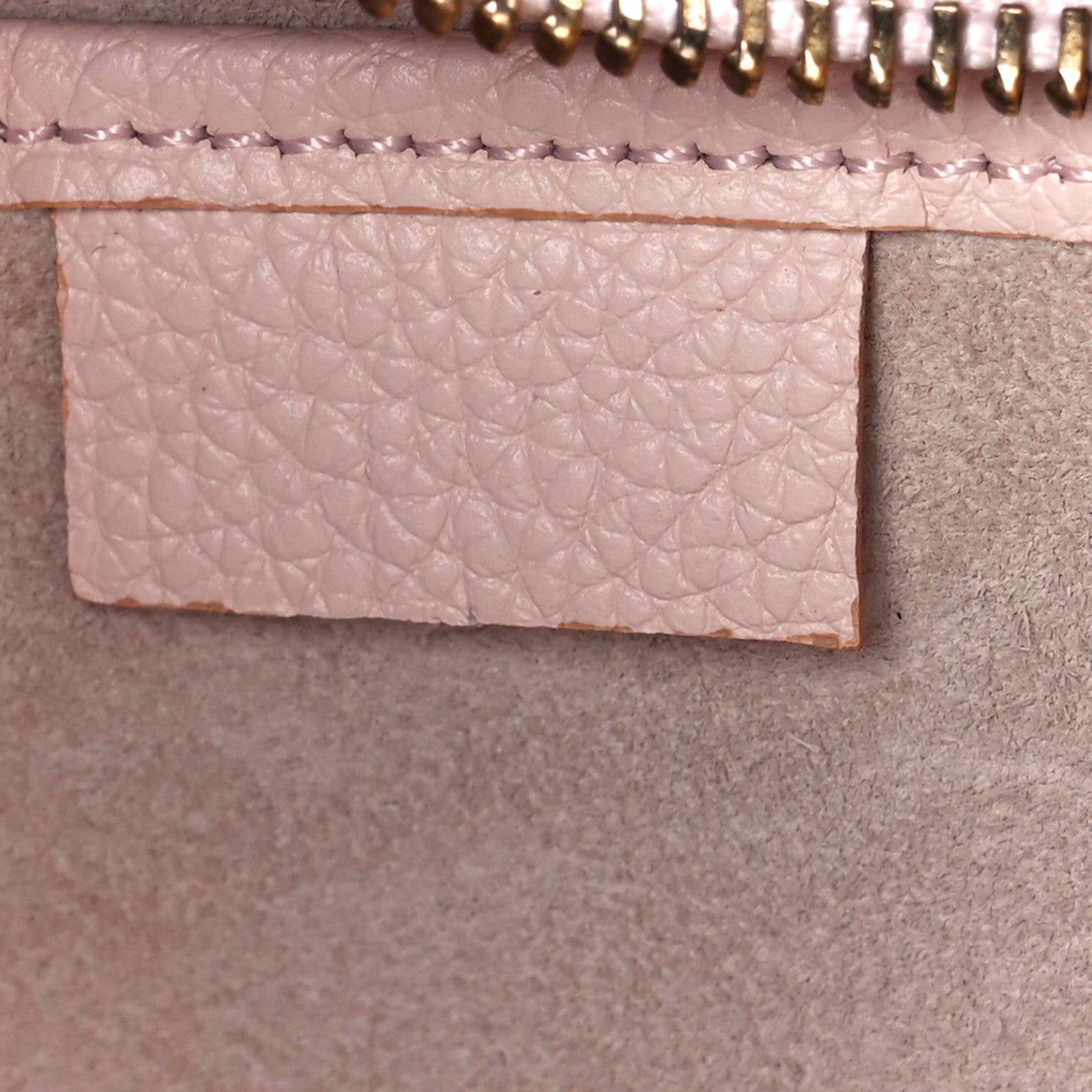 Celine Drummed Calfskin Nano Luggage Pale Pink 6 of 13