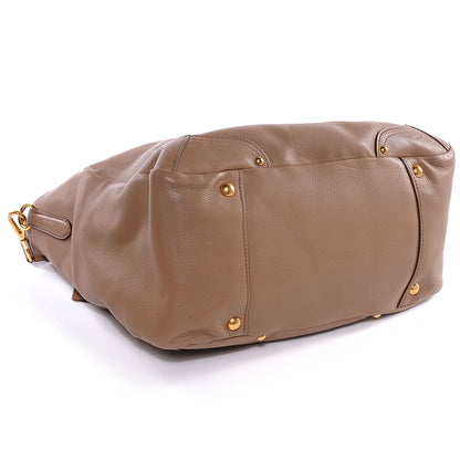 Prada Cervo Deerskin Tote Visone 4 of 8