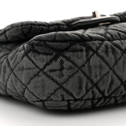 Chanel Washed Denim Quilted Small Denimpression Flap Grey Black 10 of 13