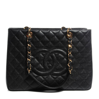 Chanel Caviar Grand Shopping Tote GST Black 1 of 8