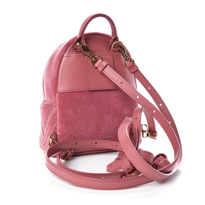 MCM Velvet Swarovski Crystal Bebe Boo Backpack Quartz Pink 3 of 9