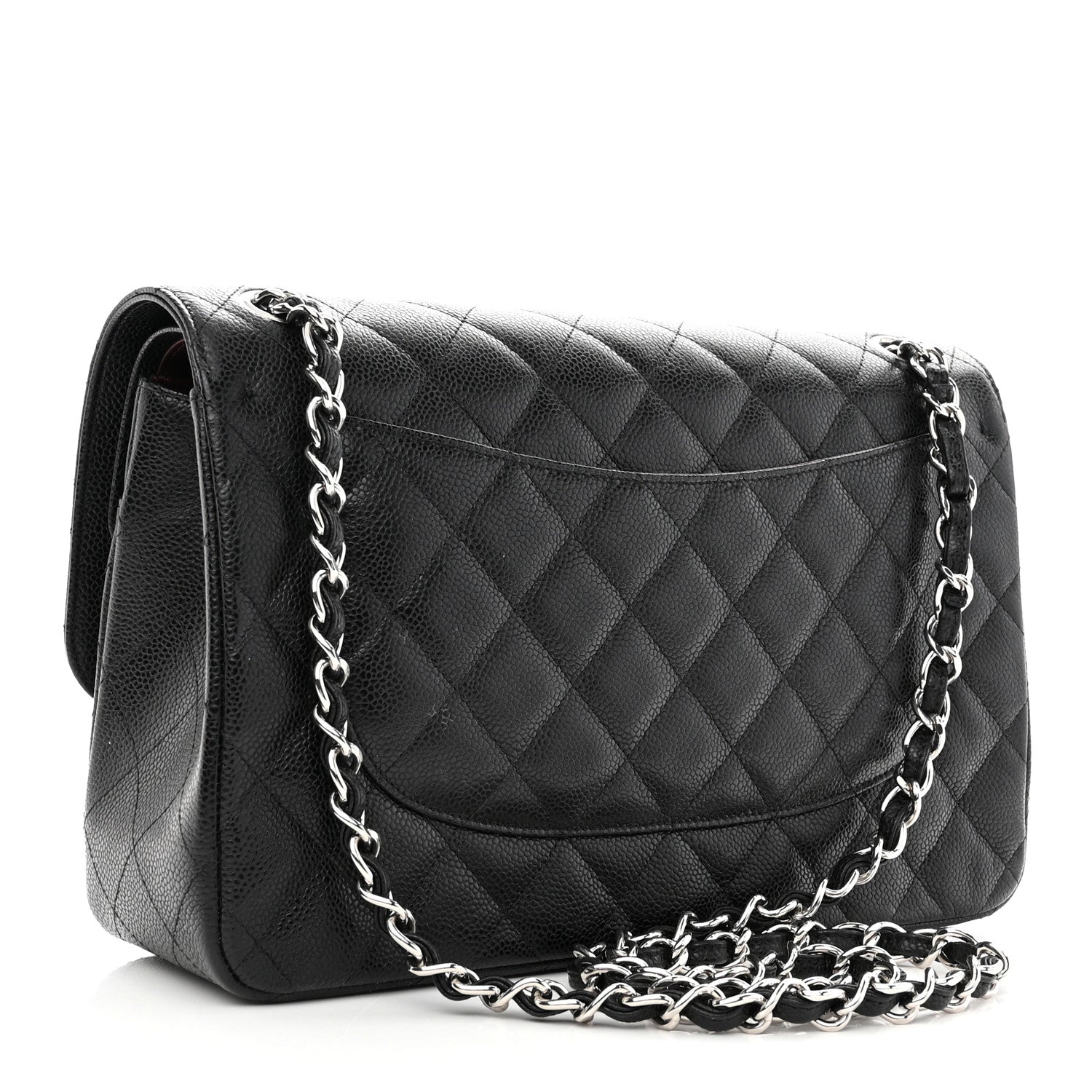 Chanel Caviar Quilted Jumbo Double Flap Black 3 of 12