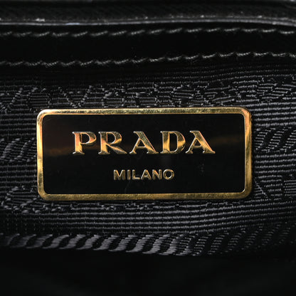 Prada Saffiano Vernice Small Galleria Double Zip Tote Black 6 of 10