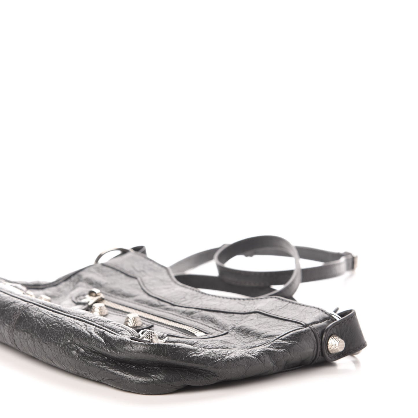 Agneau Giant 12 Silver Hardware Hip Gris Fossile