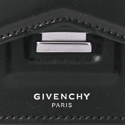 Givenchy Calfskin Bow Cut Chain Wallet Black 9 of 10