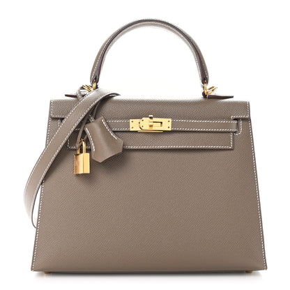 Hermes Epsom Kelly Sellier 25 Etoupe 1 of 11