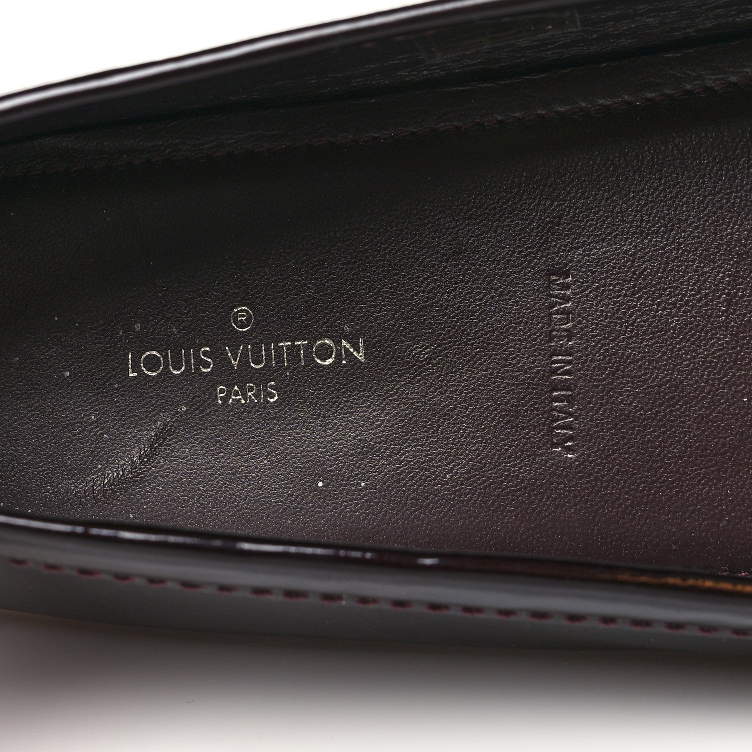 Louis Vuitton Patent Calfskin Oxford Loafers 41 Amarante 7 of 8