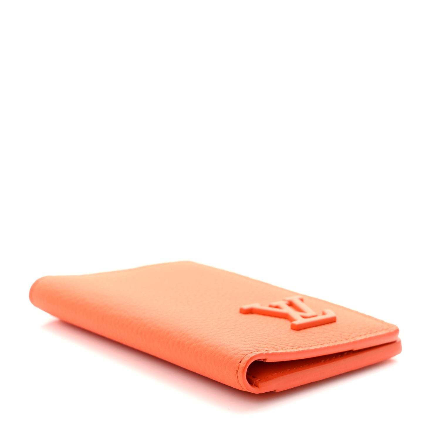 Grained Calfskin Pocket Organizer Orange