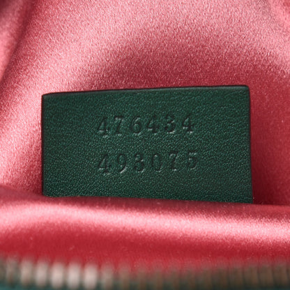 Gucci Velvet Matelasse GG Marmont Belt Bag 85 34 Green 7 of 8
