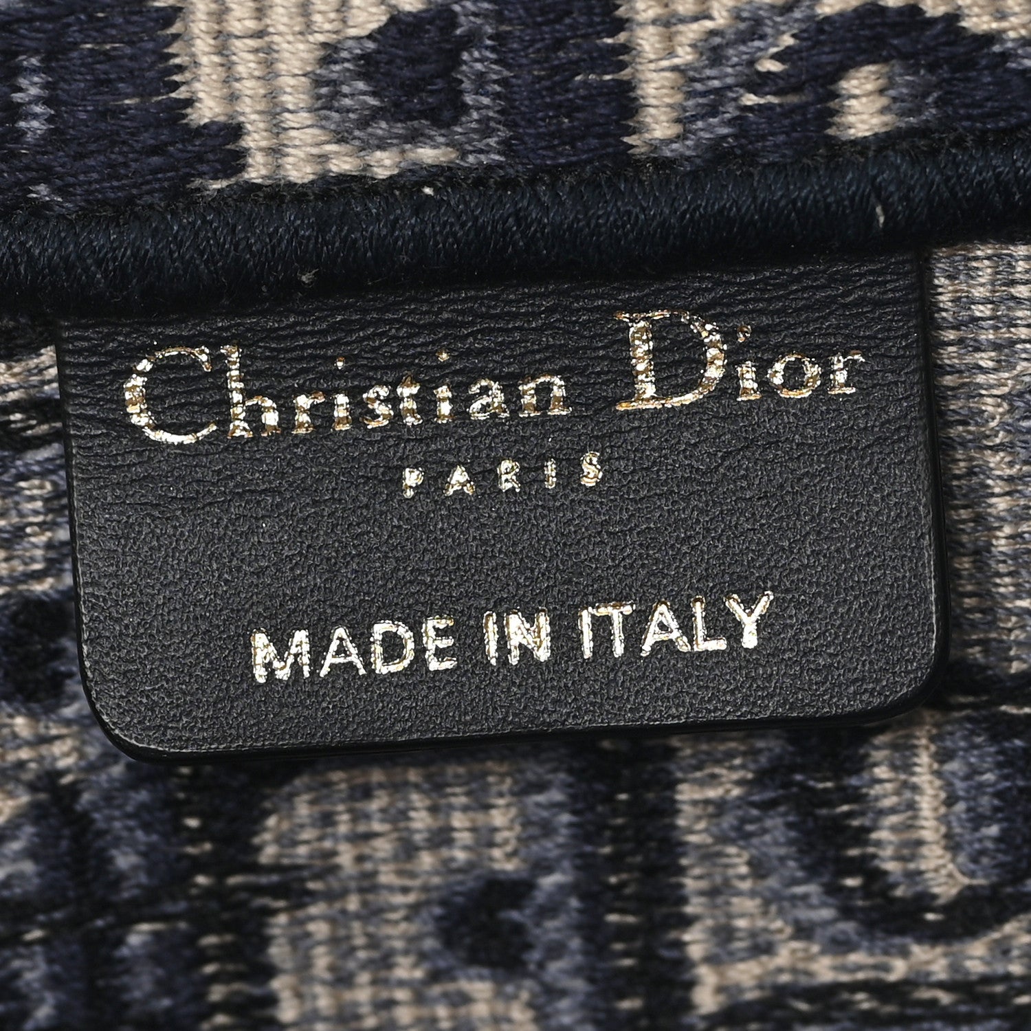 Christian Dior Oblique Large Book Tote Blue Multicolor 5 of 12