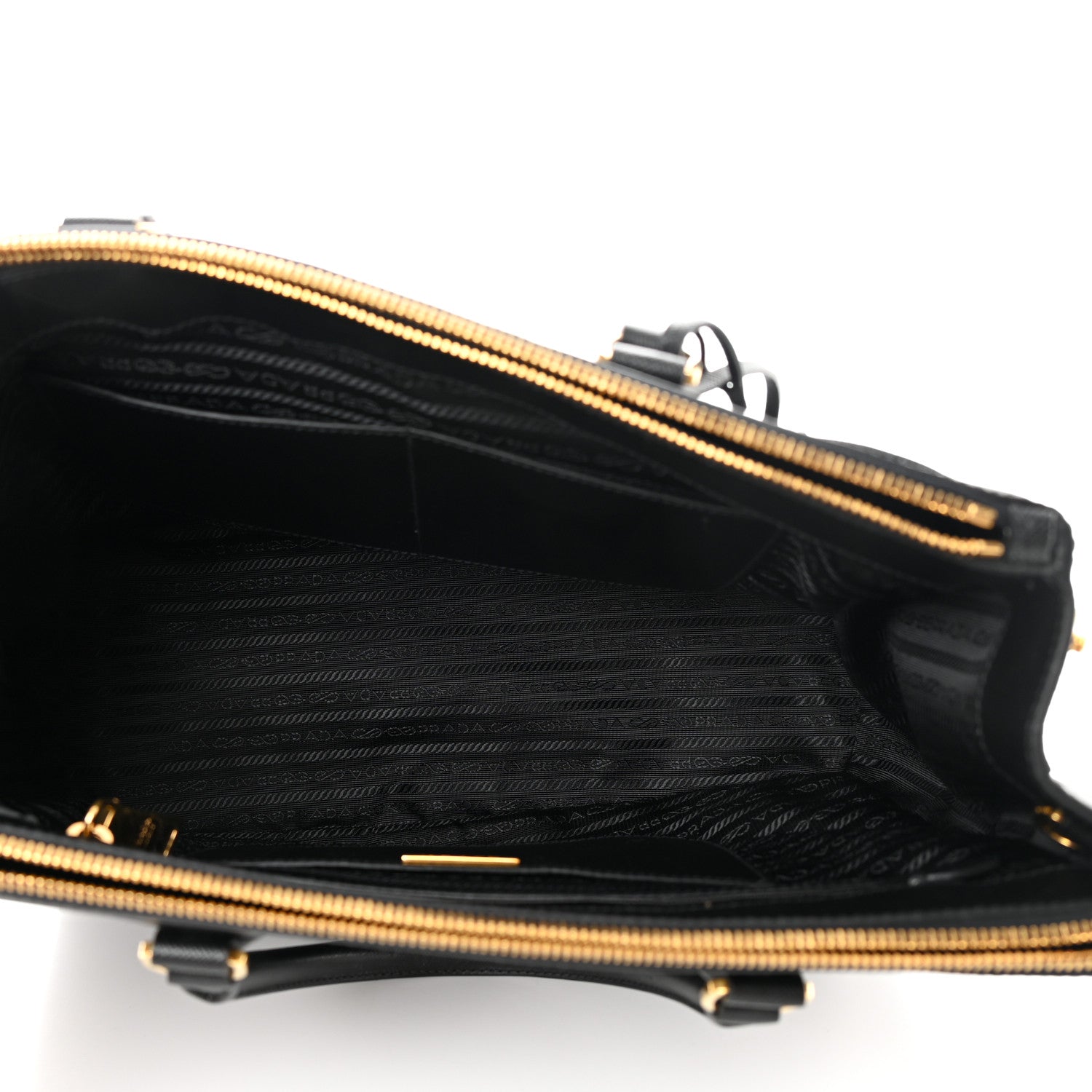 Prada Saffiano Medium Galleria Double Zip Tote Black 6 of 15