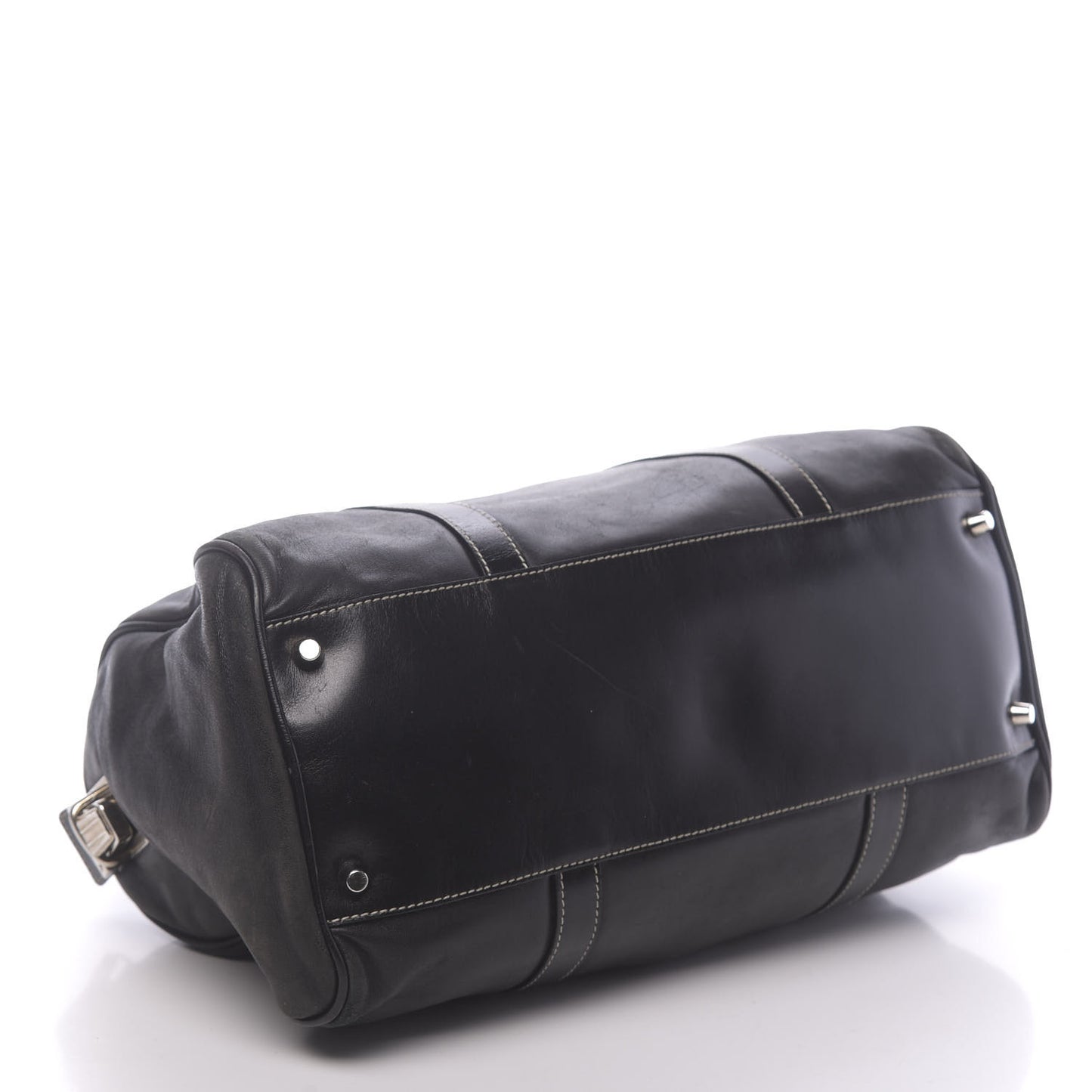 Soft Calfskin Nappa Shoulder Bag Black