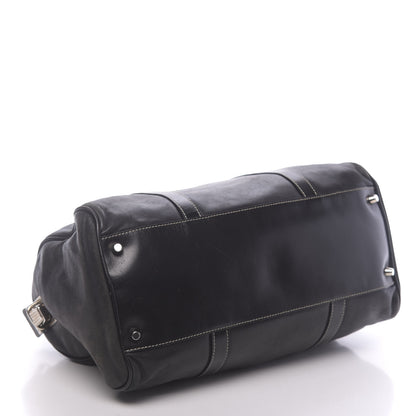 Prada Soft Calfskin Nappa Shoulder Bag Black 4 of 9