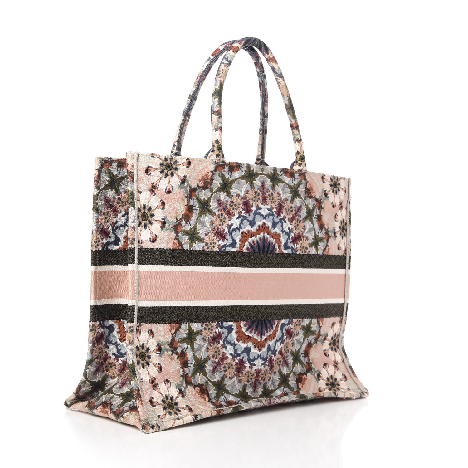 Christian Dior Canvas Embroidered KaleiDioroscopic Book Tote Multicolor 3 of 10